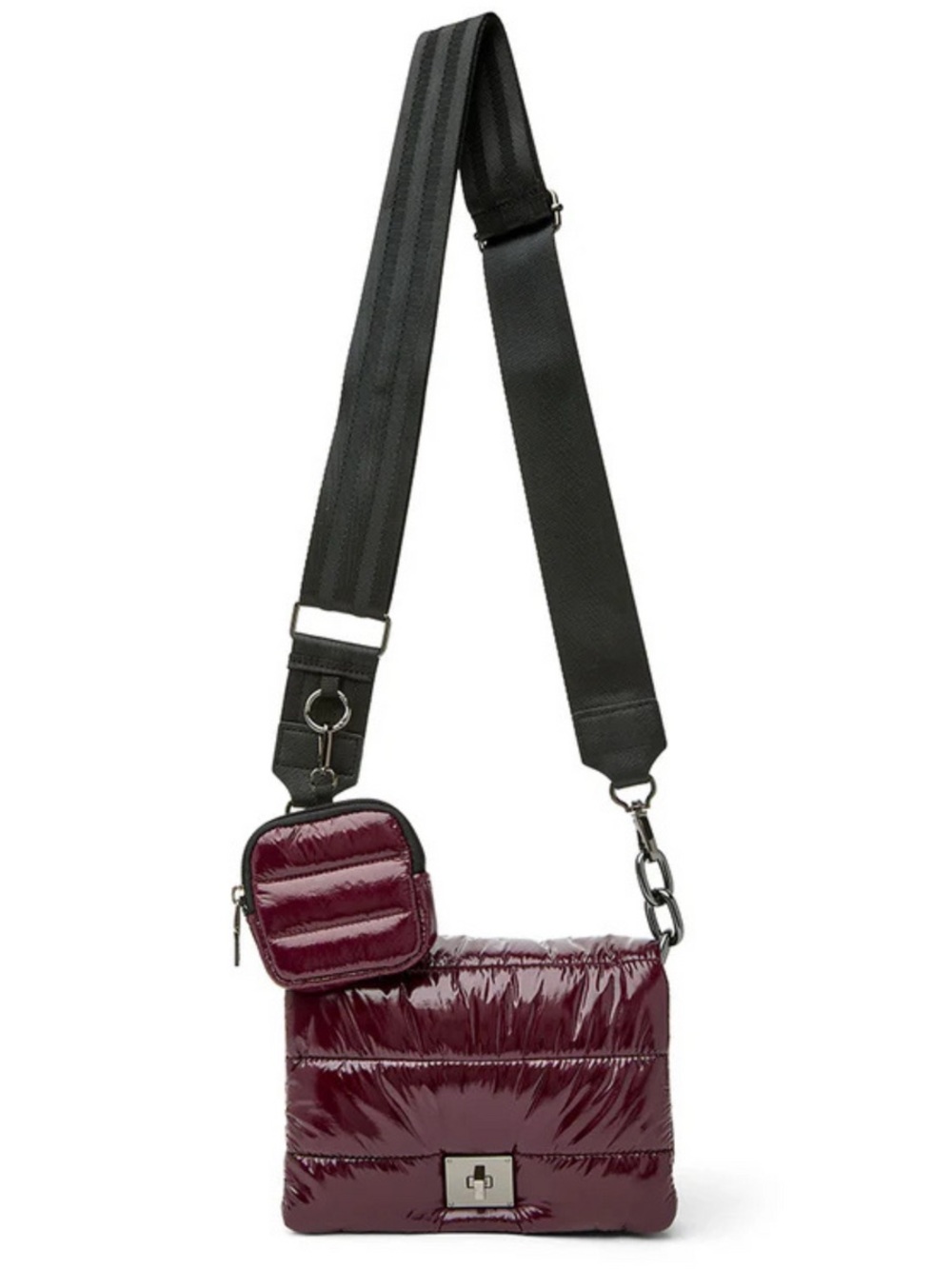 NWOT Think Royln Downtown Crosswalk in Glossy Deep Burgundy